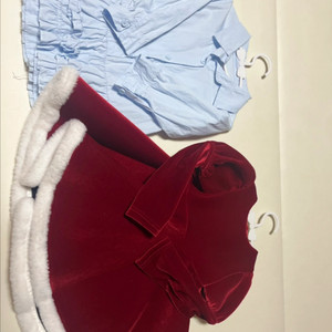 포크칩스 크리스마스 원피스+셔츠 원피스 일괄