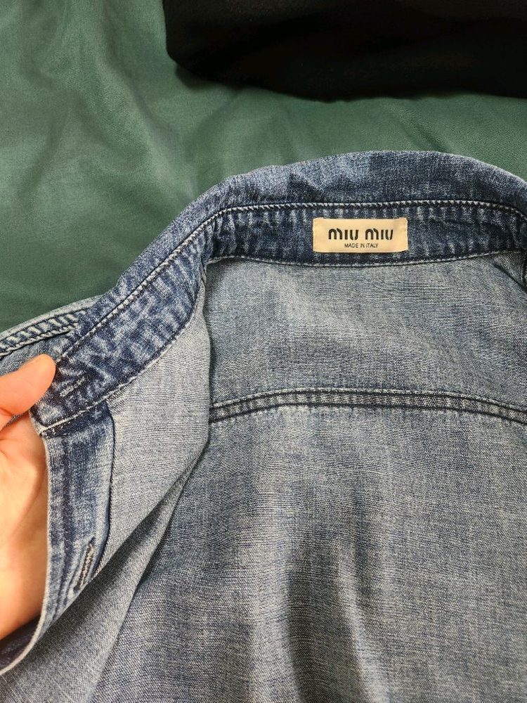 미우미우 데님 셔스 M--1