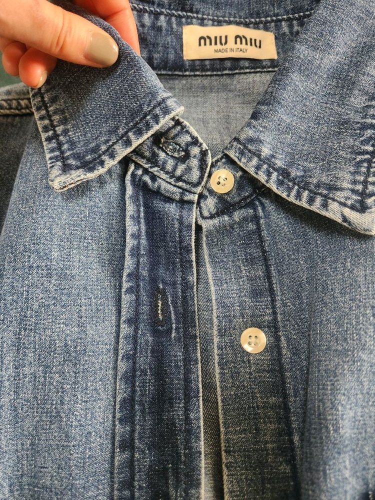 미우미우 데님 셔스 M--2