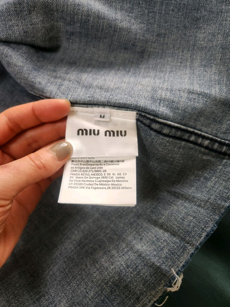 미우미우 데님 셔스 M--3