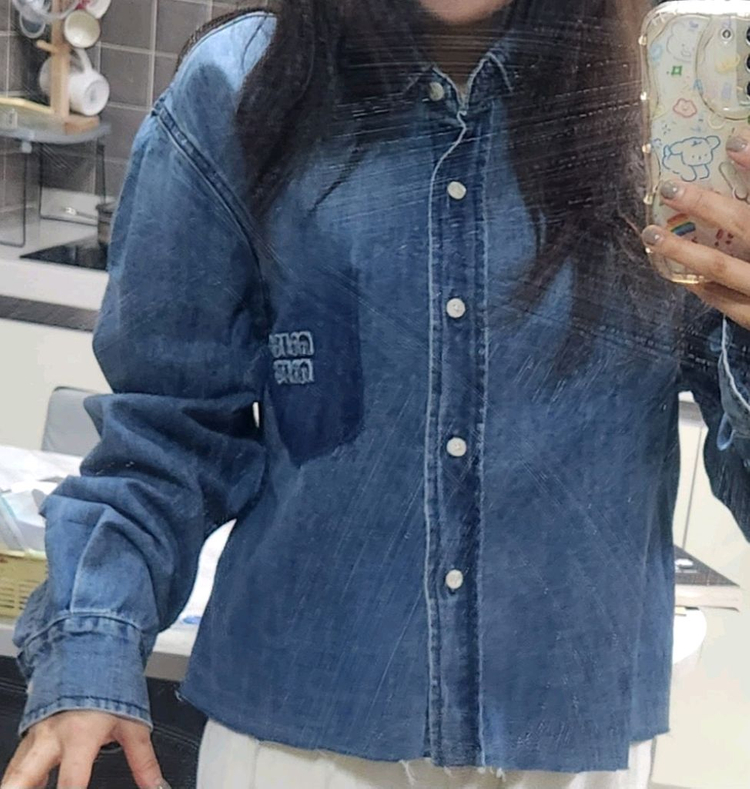 미우미우 데님 셔스 M--7