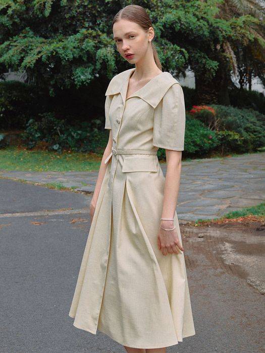 택새상품_40만원] 온앤온 단종_하객룩 상견례룩 여름반팔원피스--4