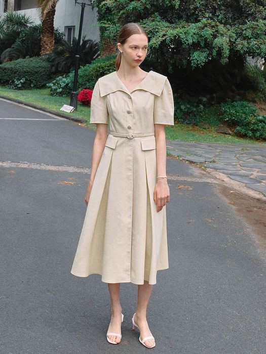 택새상품_40만원] 온앤온 단종_하객룩 상견례룩 여름반팔원피스--6