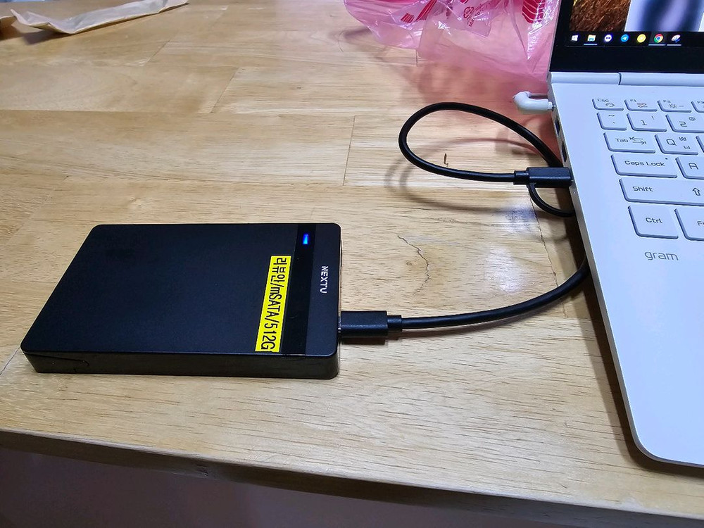 리뷰안 880K mSATA 512GB SSD + 넥스투 케이스--1