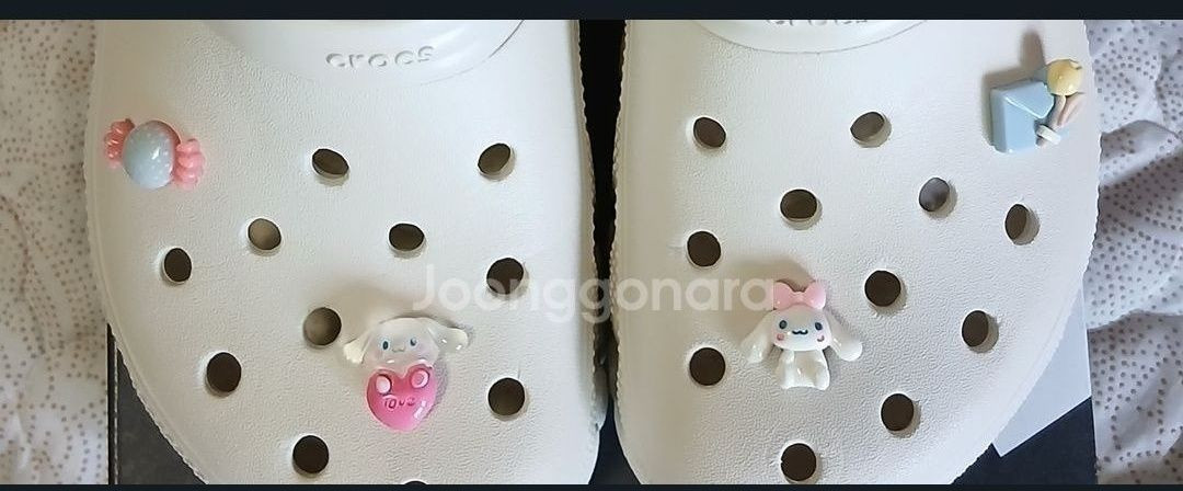 크록스 듀엣맥스 230스투코m4w6지비츠포함--8