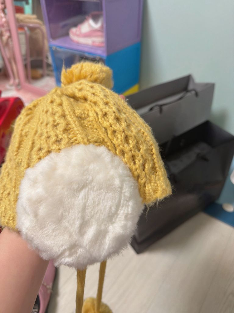 아기 니트 비니--1