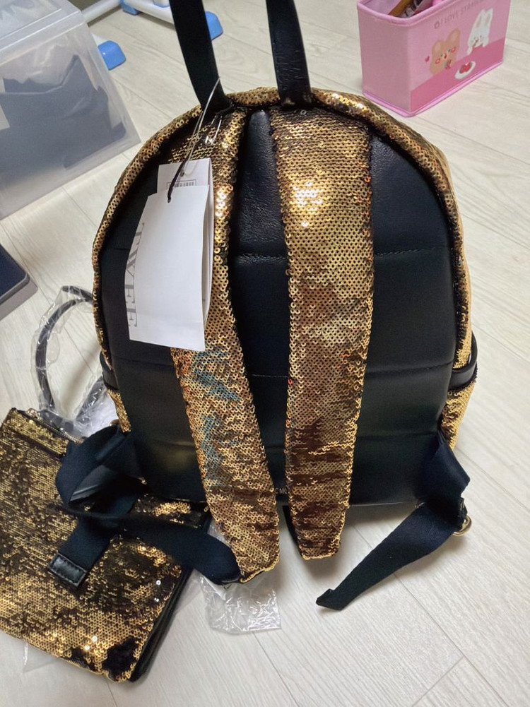 반짝이는 스플래터 백팩 세트--1