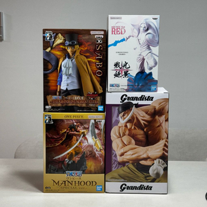 미개봉 원피스 피규어 반다이 그란디스타 사보 샹크스 골드로저 흰수염 이미지