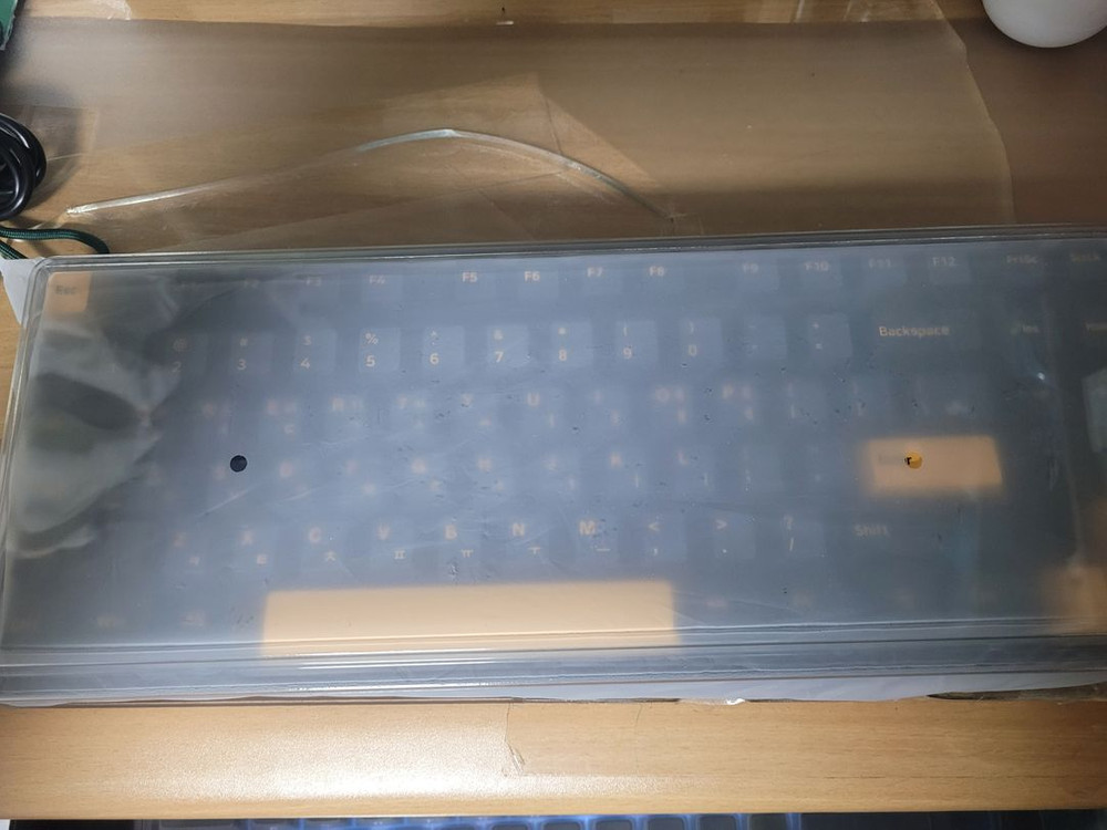 큐센 Q87 PBT 블랙 민트축 기계식키보드 팝니다.--4