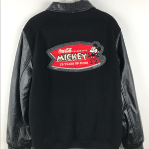 미키마우스 레더 블루종 자켓 스타디움 야구점퍼 빈티지 올드스쿨 야구잠바