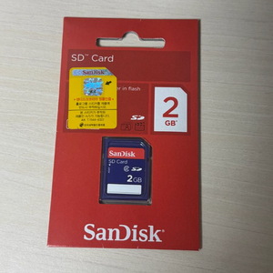 [미개봉 정품!!] 샌디스크 SD 카드 2GB