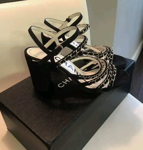 Chanel Lady Sandal 고급가죽 제품 램스킨사이즈 37C 한국표준 230~240--3