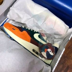 (260, 265) 카시나 나이키 에어맥스1 원앙맥스 브라운 새제품 풀구성 열쇠고리 포함 이미지