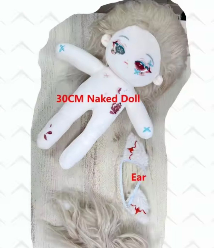 무속성 솜인형 30cm 뼈 있음 옷 미포함--1