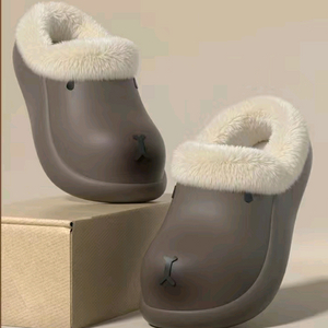 250사이즈 귀여운 털 안감 겨울슈즈 브라운(새상품)