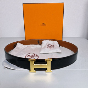 에르메스 금장 양면가죽 여성벨트 80 사이즈