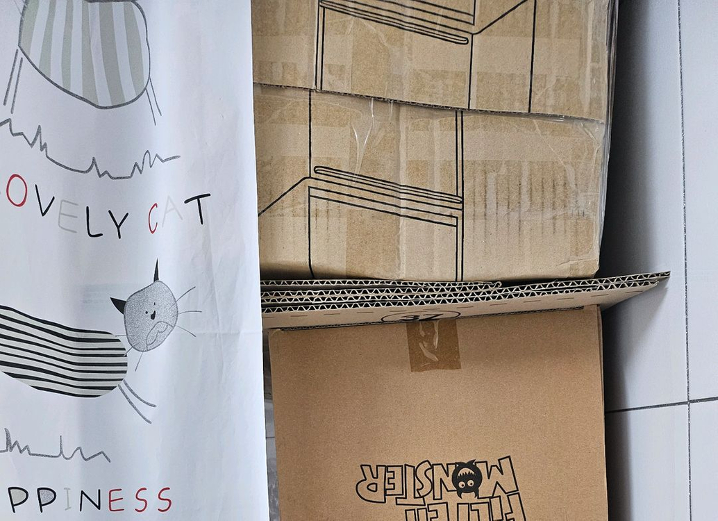 분리수거함 3단 60L 원터치 수거함 재활용 3칸 세트--9