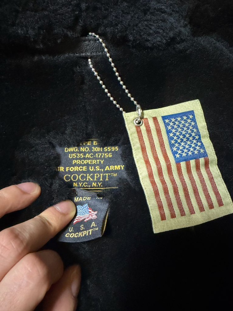 콕핏usa 양가죽 b-3 무스탕--5