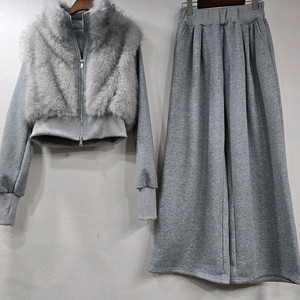 새상품) 퍼 집업 트레이닝복 세트