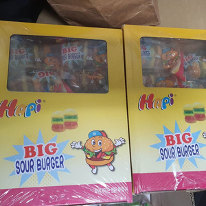 총4박스 하피 Big Sour Burger 젤리 버거2박스, 마카롱2박스