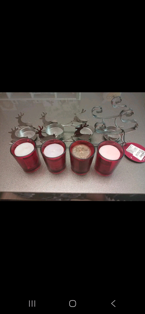 크리스마스 캔들 향초 세트 이미지