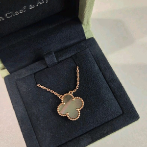 반클리프 앤 아펠 빈티지 알함브라 목걸이(그레이+로즈골드)