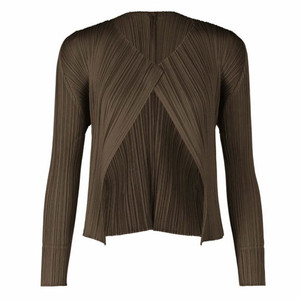 플리츠플리즈 3월 먼슬리 다크브라운 스커트.가디건 3