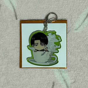 진격의거인 진격거 리바이 아커만 트레이딩 컵인 시리즈 아크릴 키홀더 키링 이미지
