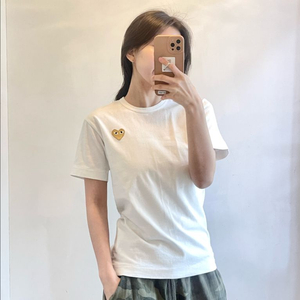 꼼데가르송 골드 하트 와펜 반팔