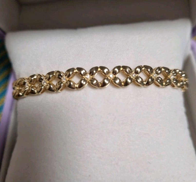 골든듀 펄시피아 18k 다이아 팔찌--2