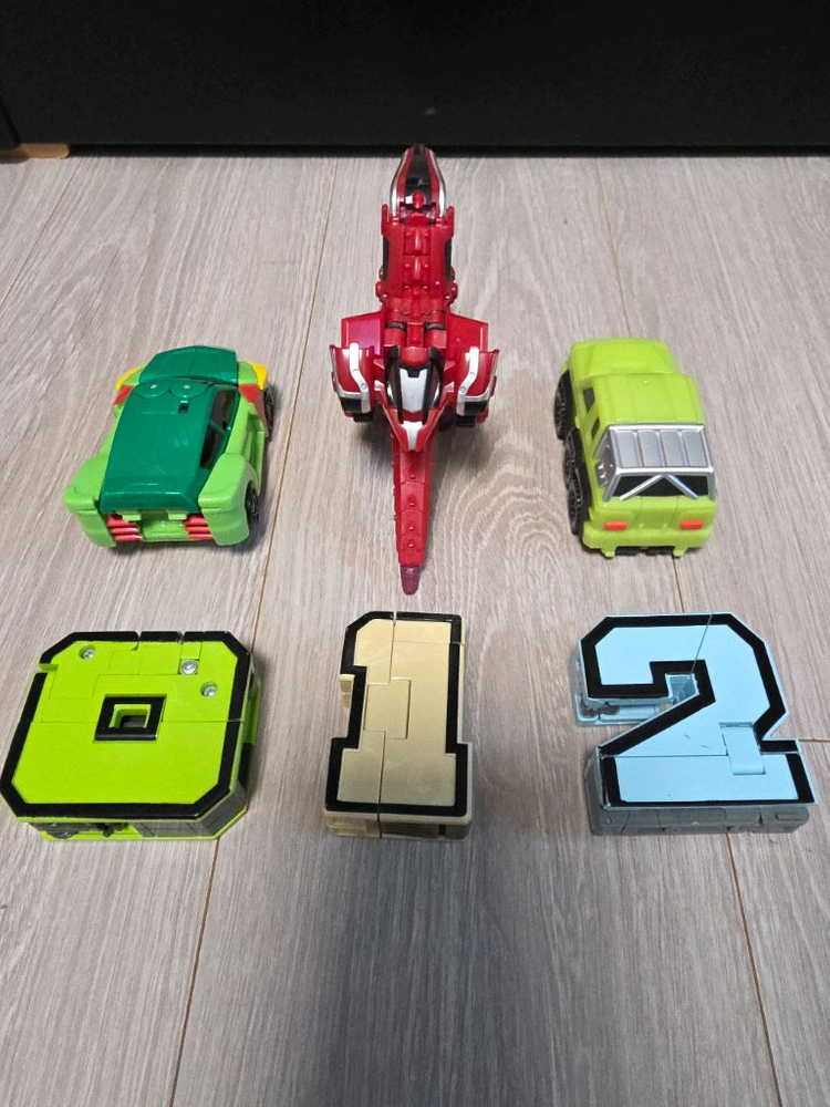 토이앤토이 숫자변신 로봇 (0,1,2)+아머드 사우루스 컴팩트 티렉+스헬로카봇 프라임+변신 자동차1.토이앤토이 숫자--3