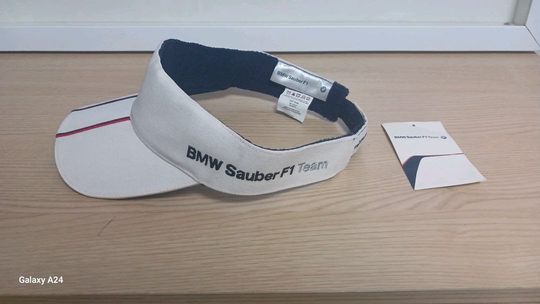 BMW Sauber F1 팀 정품 레이싱 썬캡 모자(2007년 BMW 자우버 팀 생성시 제작된 썬캡모자로 소장 가치--2