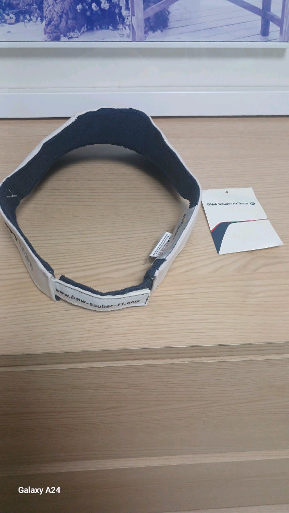 BMW Sauber F1 팀 정품 레이싱 썬캡 모자(2007년 BMW 자우버 팀 생성시 제작된 썬캡모자로 소장 가치--3