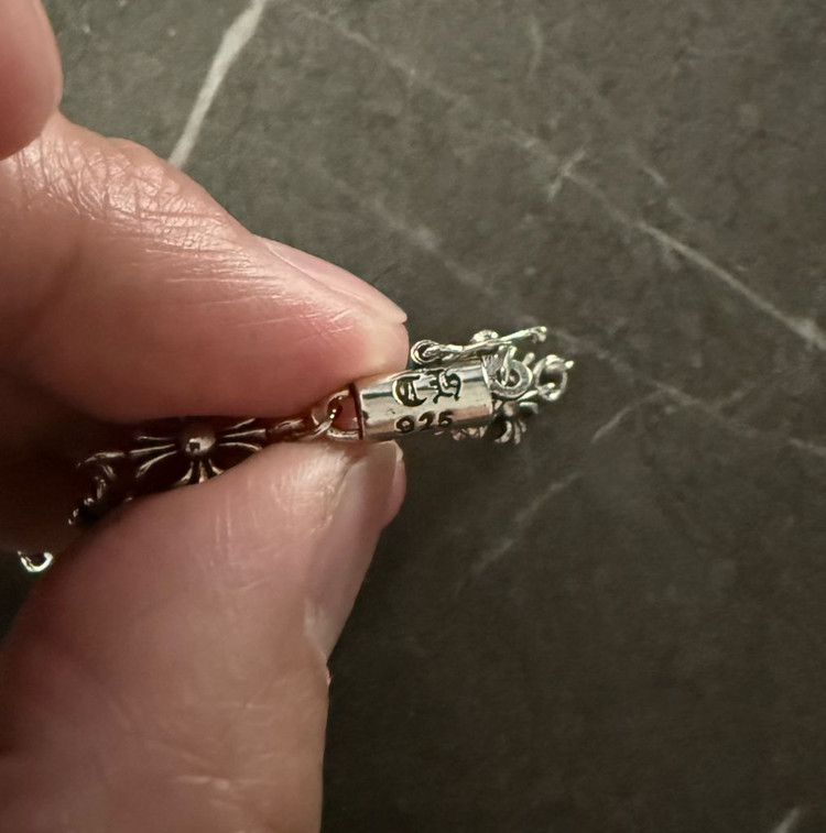 타이니 팔찌 남자 크롬하츠 십자가 페이퍼--6