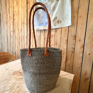 핸드메이드 바스켓백 라피아백