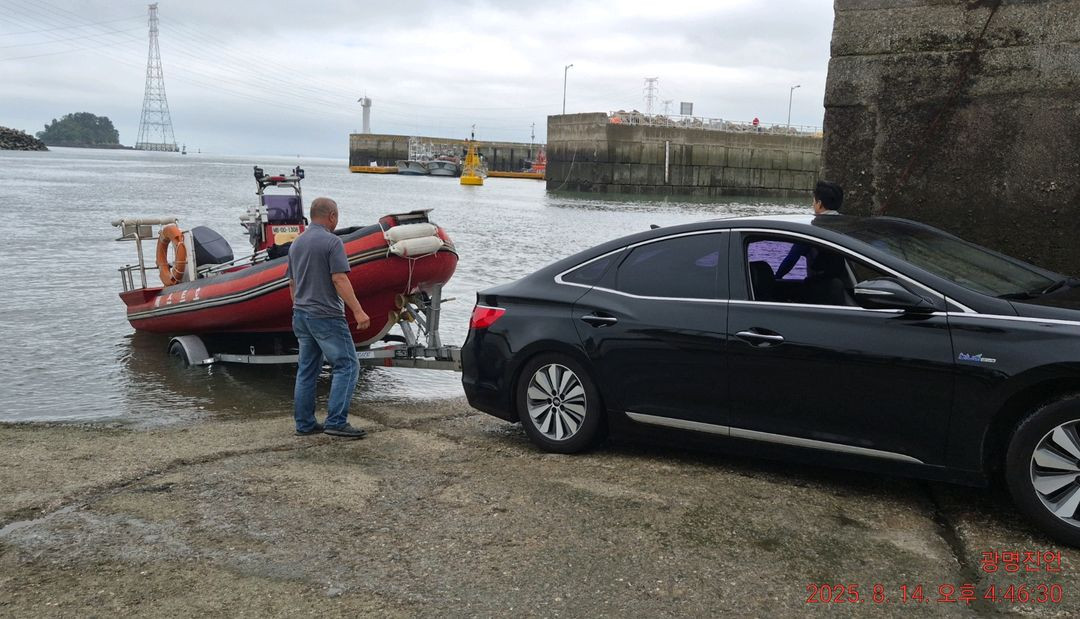 보트 트레일러 세트 이미지