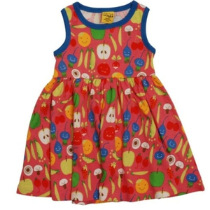 새상품 던스 핑크야채 민소매 원피스 게더 110