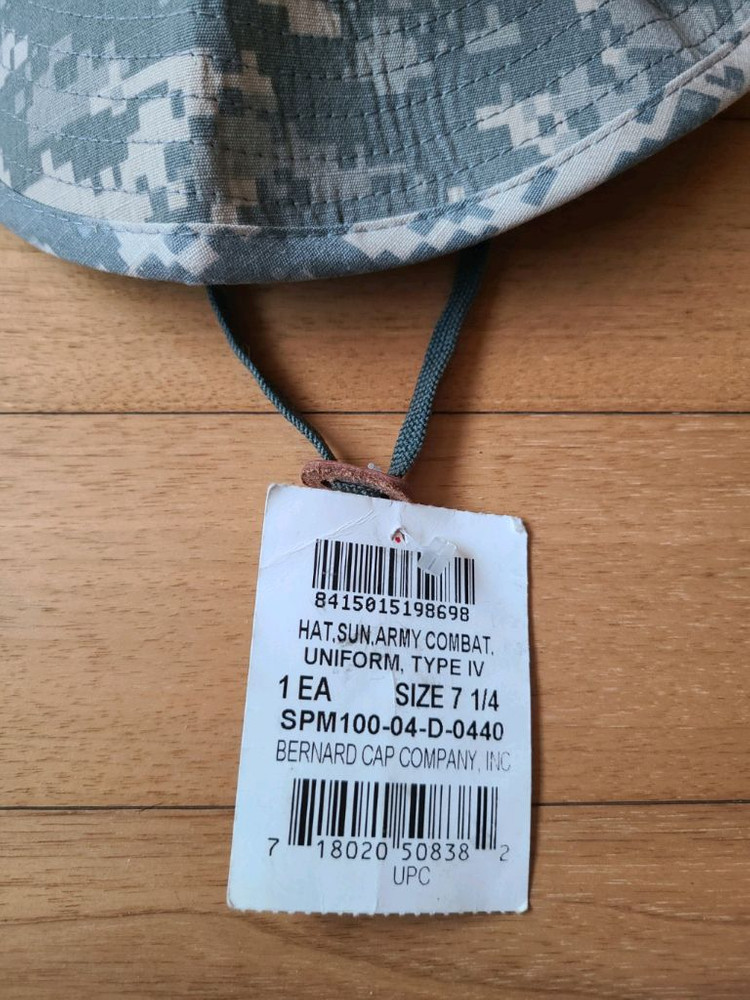 미군 오리지날 ACU 부니햇 신품 7 1/4(60)버나드--2