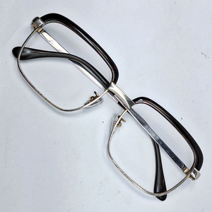 80s 일본 빈티지/no.5117 브로우라인 하금테 안경테 52mm 티타늄코패드 클래식 레트로 앤틱 수입 아이웨어 이미지