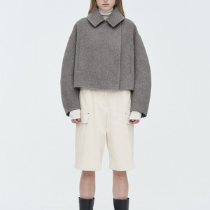 타임 캐시미어 블렌드 핸드메이드 크롭 자켓 구합니다