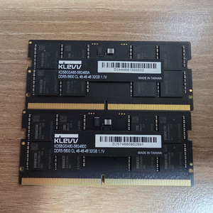 KLEVV DDR5 5600 32GB 노트북램 2개 64GB