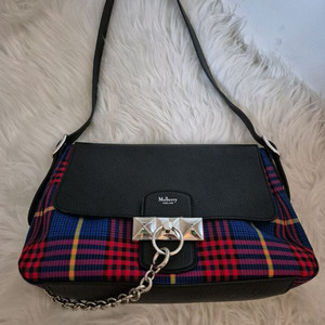 (새상품)멀버리 타탄체크 숄더백*가벼워요
