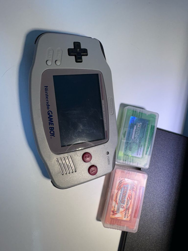 게임기 본체 + 게임칩 세트 GBA 게임보이 어드벤스 이미지