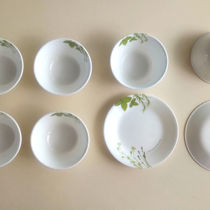 코렐 유러피안 허브 소 접시, 공기 세트