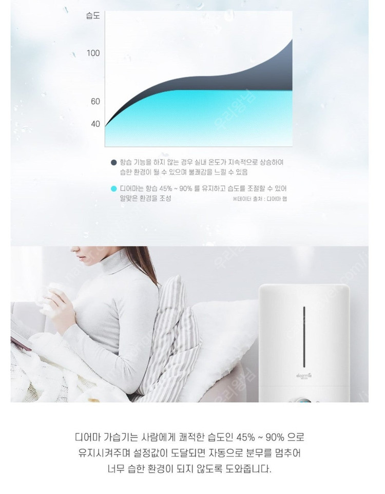 샤오미초음파 UV가습기(5L) DEM-F628--8