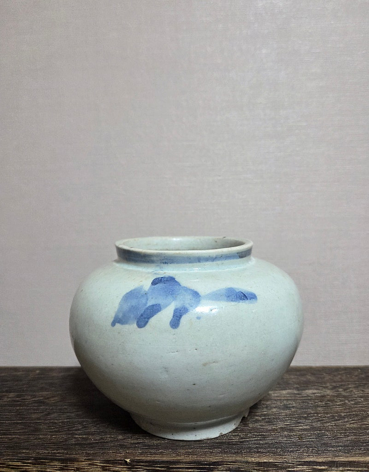 골동품 조선후기 관요사기 청화백자 호 이미지