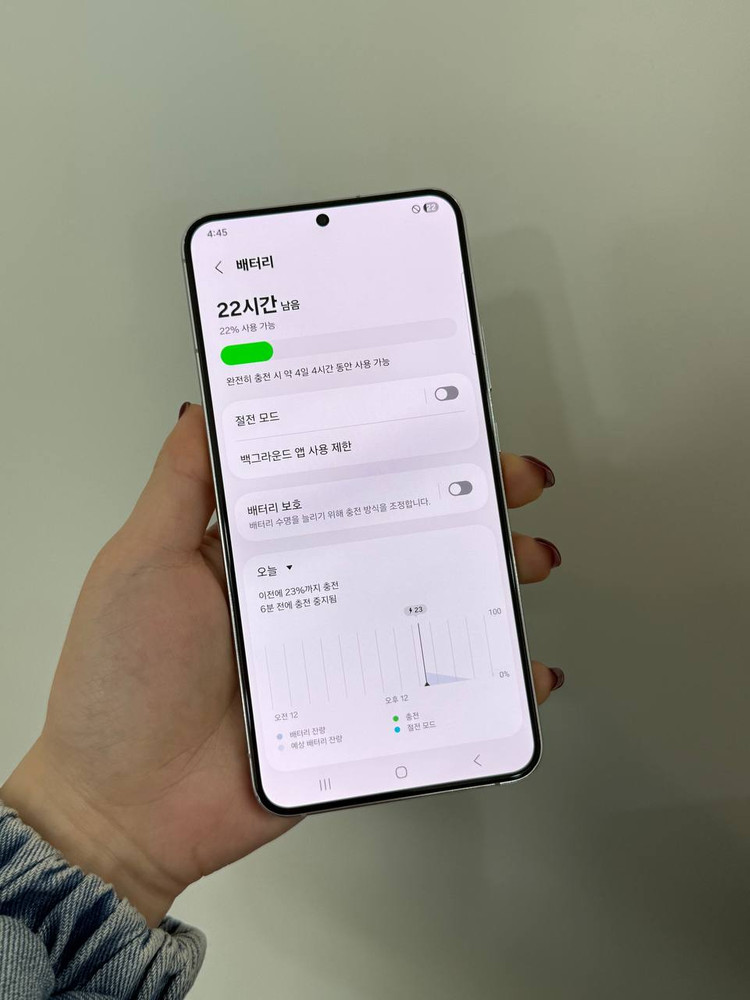 무잔상)갤럭시S22+ 화이트 256GB Y1456--2