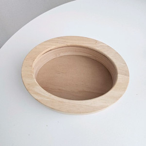 타원형 원목 보석함