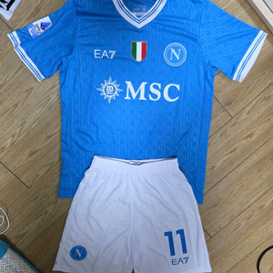 나폴리 더브라이너 축구 유니폼 축구복 상하의세트 판매