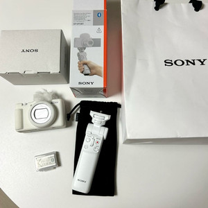 소니 ZV-1 m2 화이트 +슈팅 그립+베터리2개